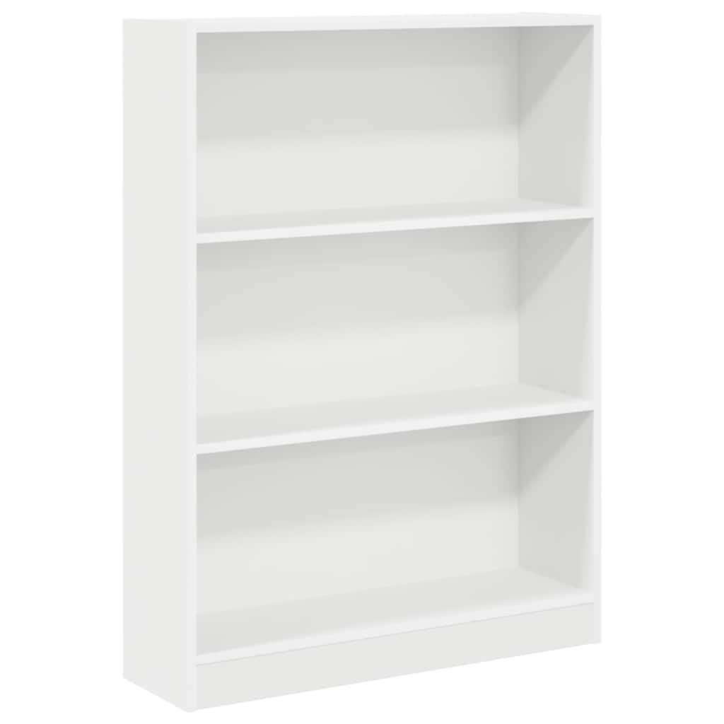 Boekenkast 80x24x109 cm bewerkt hout wit is nu te koop bij PeponiXL, paradijselijk wonen!
