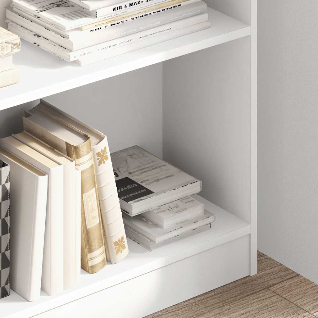 Boekenkast 80x24x109 cm bewerkt hout wit is nu te koop bij PeponiXL, paradijselijk wonen!