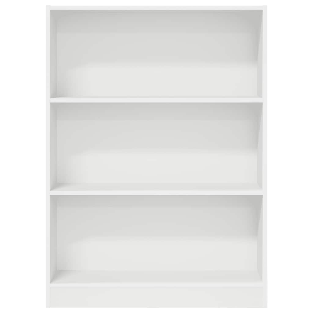 Boekenkast 80x24x109 cm bewerkt hout wit is nu te koop bij PeponiXL, paradijselijk wonen!