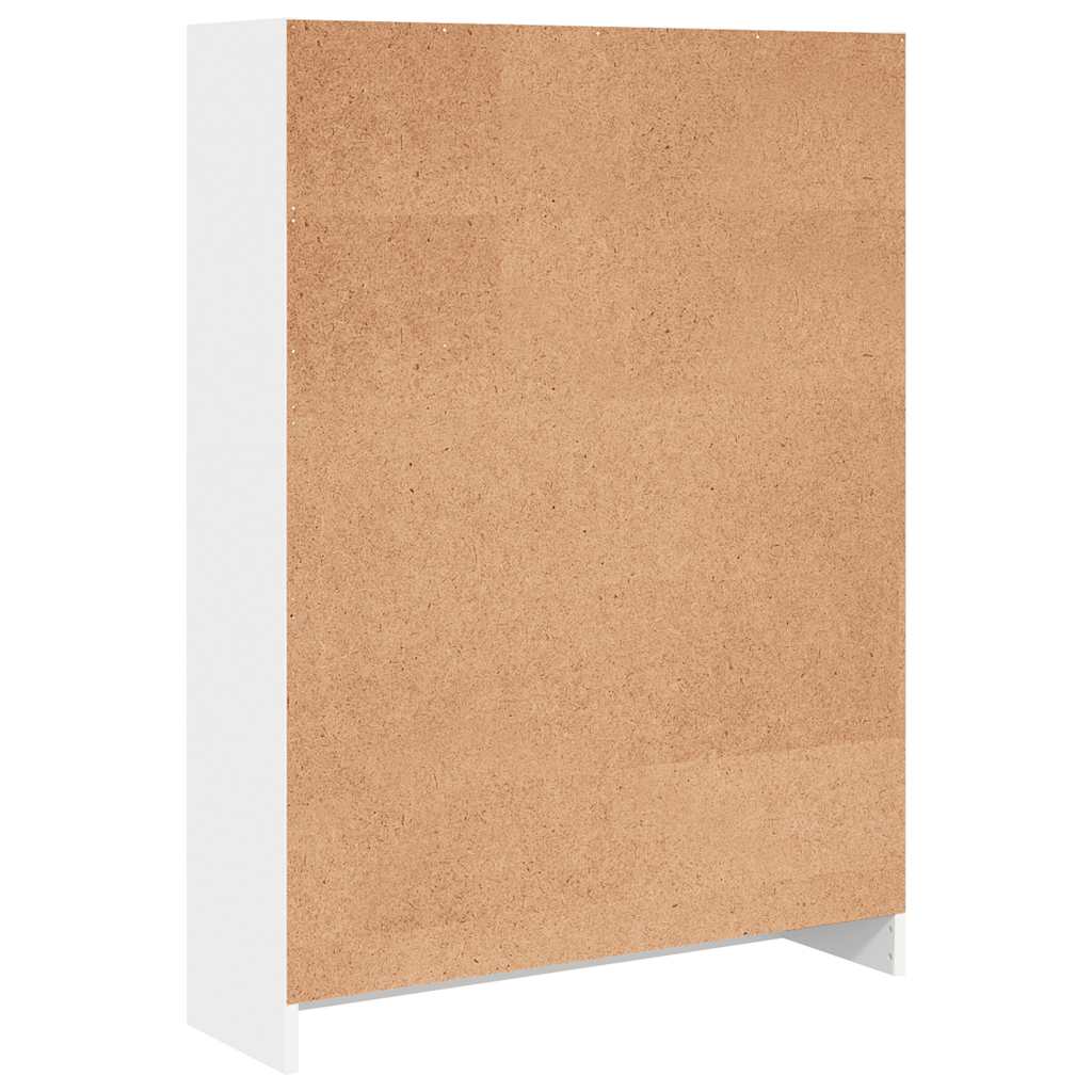 Boekenkast 80x24x109 cm bewerkt hout wit is nu te koop bij PeponiXL, paradijselijk wonen!