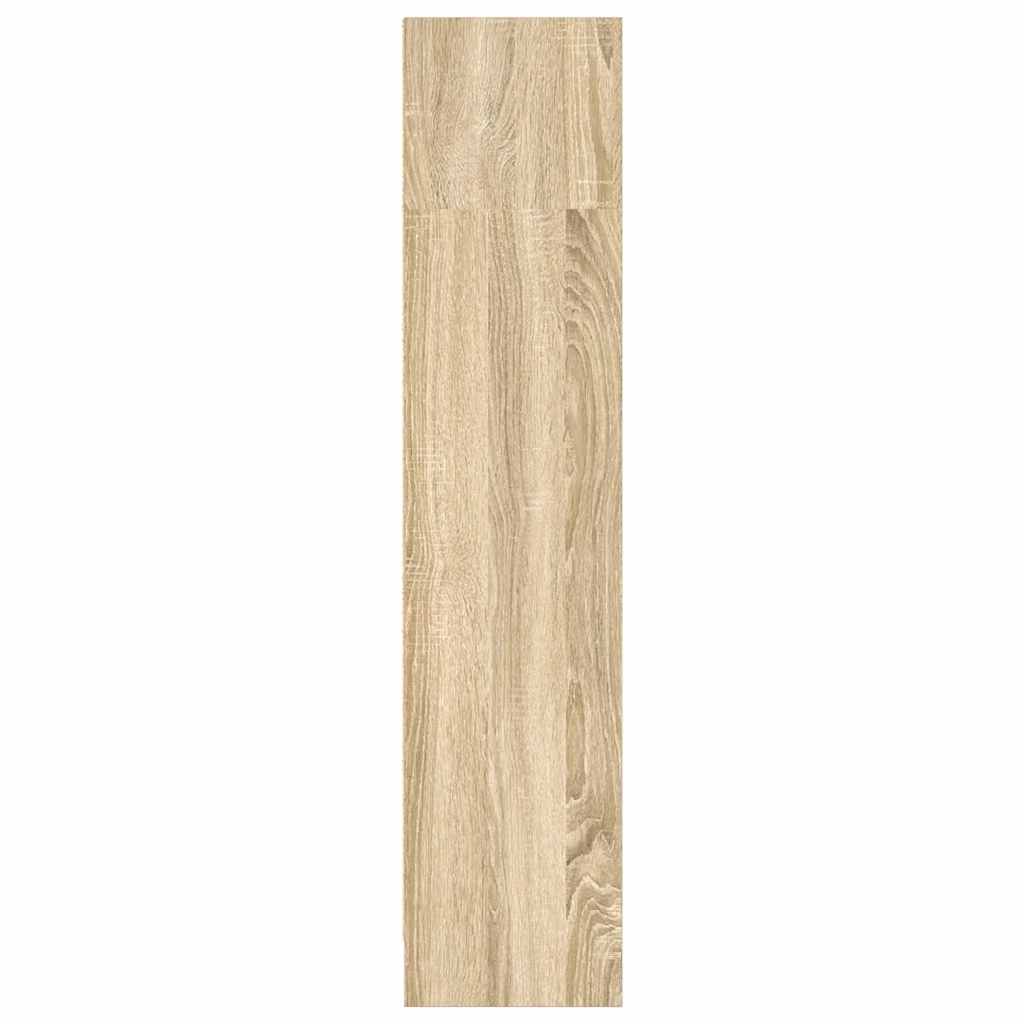 Boekenkast 80x24x109 cm bewerkt hout sonoma eikenkleurig is nu te koop bij PeponiXL, paradijselijk wonen!
