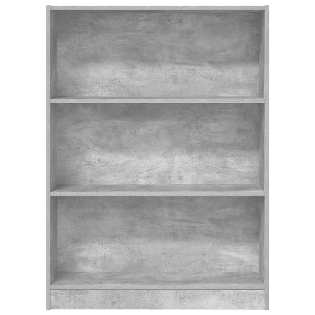 Boekenkast 80x24x109 cm bewerkt hout betongrijs is nu te koop bij PeponiXL, paradijselijk wonen!
