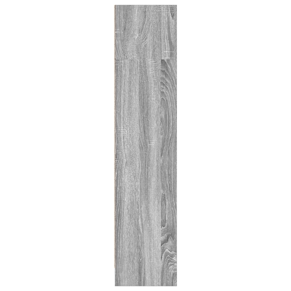Boekenkast 80x24x109 cm bewerkt hout grijs sonoma eikenkleurig is nu te koop bij PeponiXL, paradijselijk wonen!