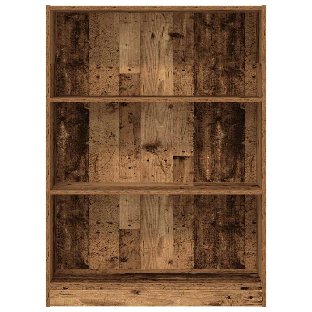 Boekenkast 80x24x109 cm bewerkt hout oud houtkleurig is nu te koop bij PeponiXL, paradijselijk wonen!