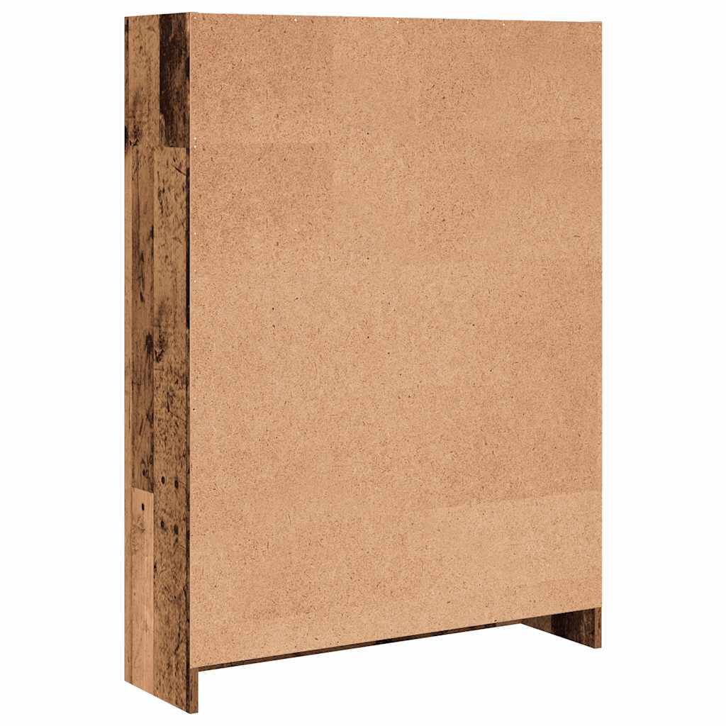 Boekenkast 80x24x109 cm bewerkt hout oud houtkleurig is nu te koop bij PeponiXL, paradijselijk wonen!