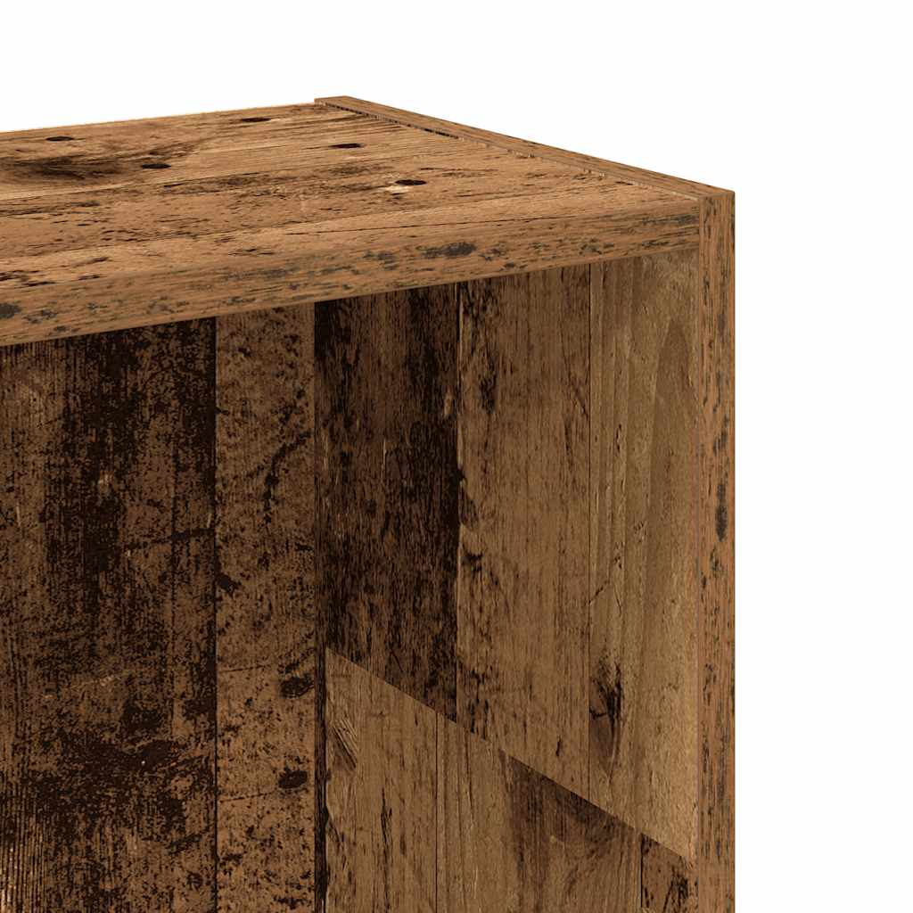 Boekenkast 80x24x109 cm bewerkt hout oud houtkleurig is nu te koop bij PeponiXL, paradijselijk wonen!