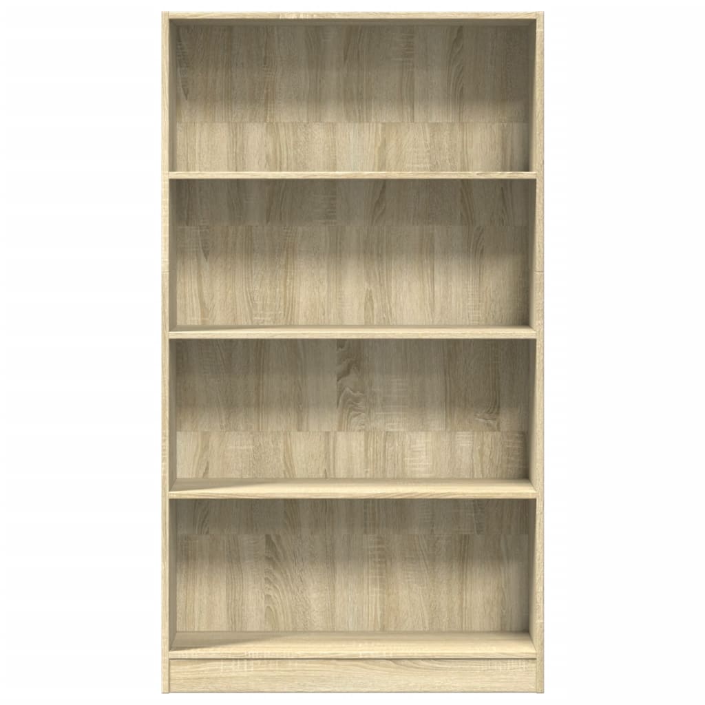 Boekenkast 80x24x143 cm bewerkt hout sonoma eikenkleurig is nu te koop bij PeponiXL, paradijselijk wonen!