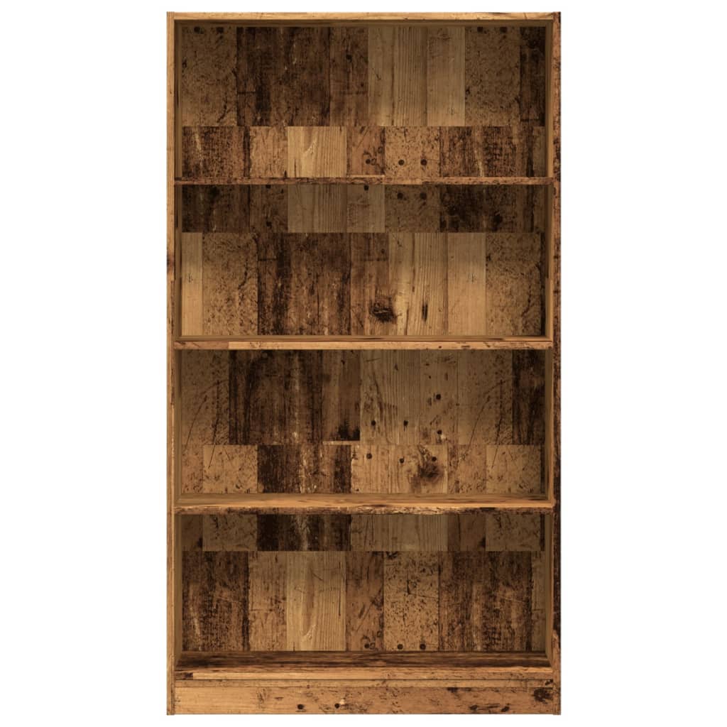 Boekenkast 80x24x143 cm bewerkt hout oud houtkleurig is nu te koop bij PeponiXL, paradijselijk wonen!