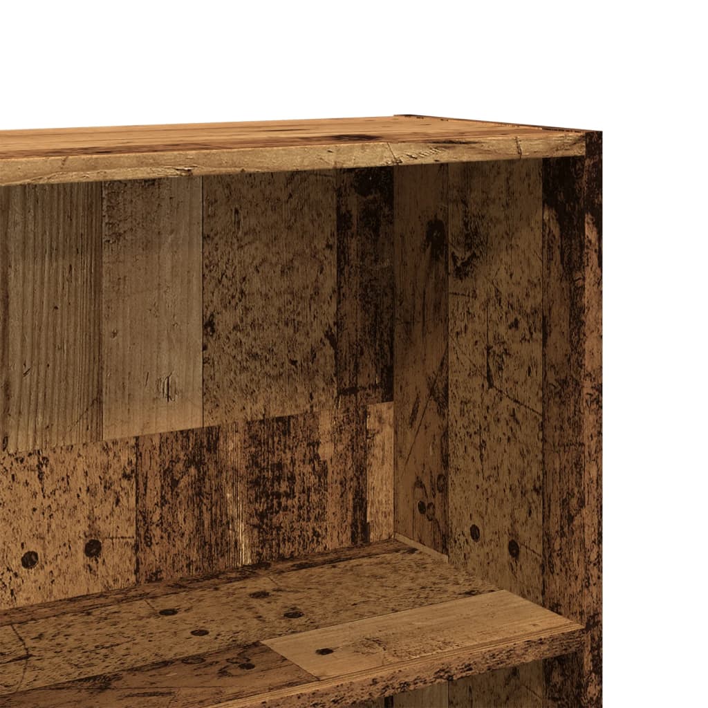 Boekenkast 80x24x143 cm bewerkt hout oud houtkleurig is nu te koop bij PeponiXL, paradijselijk wonen!