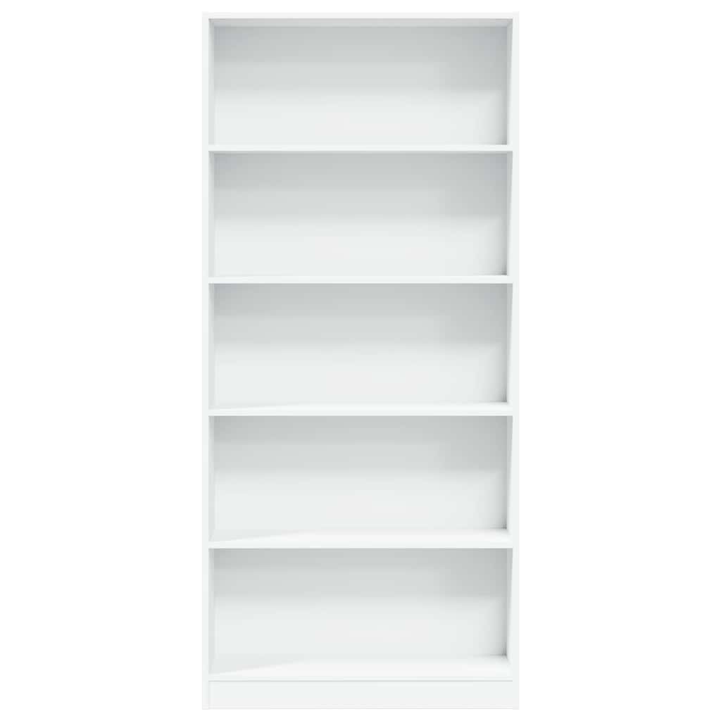 Boekenkast 80x24x176 cm bewerkt hout wit is nu te koop bij PeponiXL, paradijselijk wonen!
