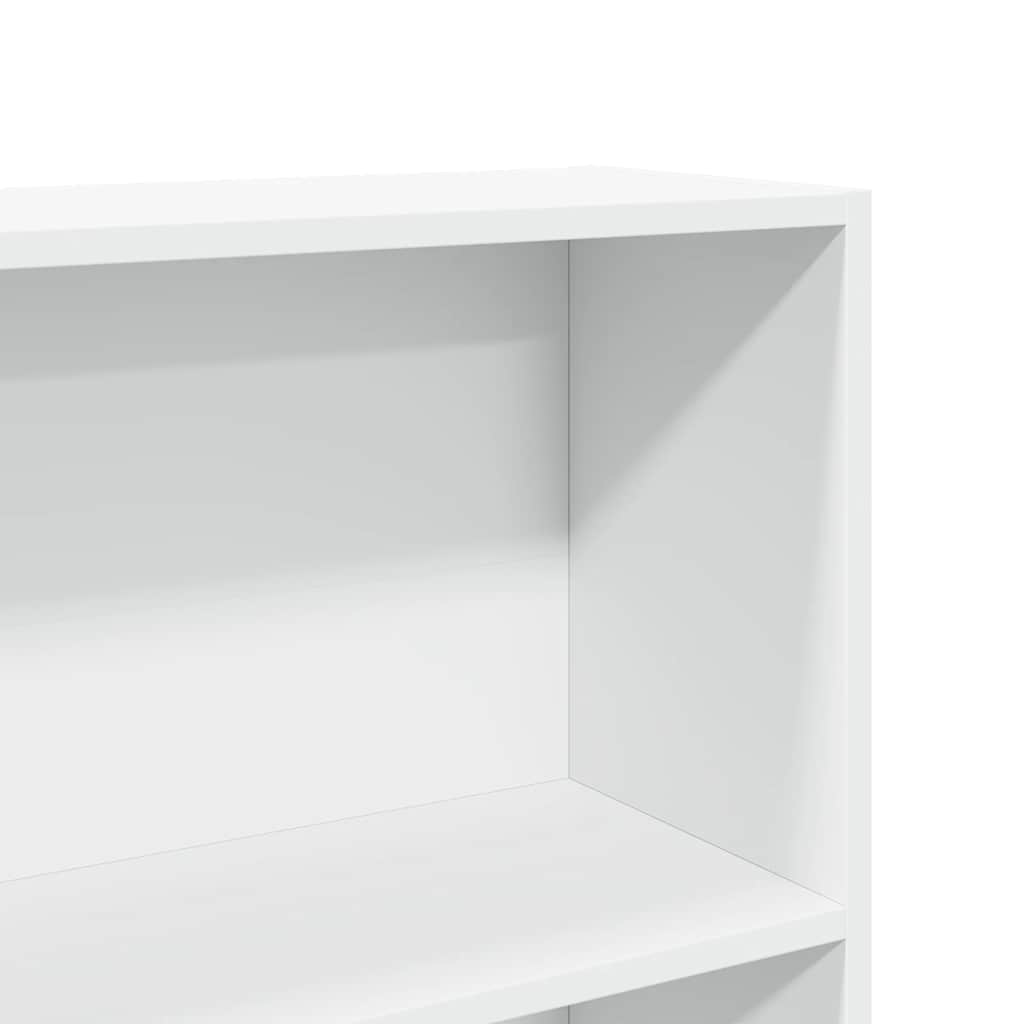 Boekenkast 80x24x176 cm bewerkt hout wit is nu te koop bij PeponiXL, paradijselijk wonen!