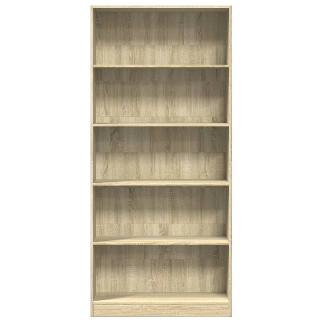 Boekenkast Sonoma Eiken 80x24x176 cm Bewerkt Hout is nu te koop bij PeponiXL, paradijselijk wonen!