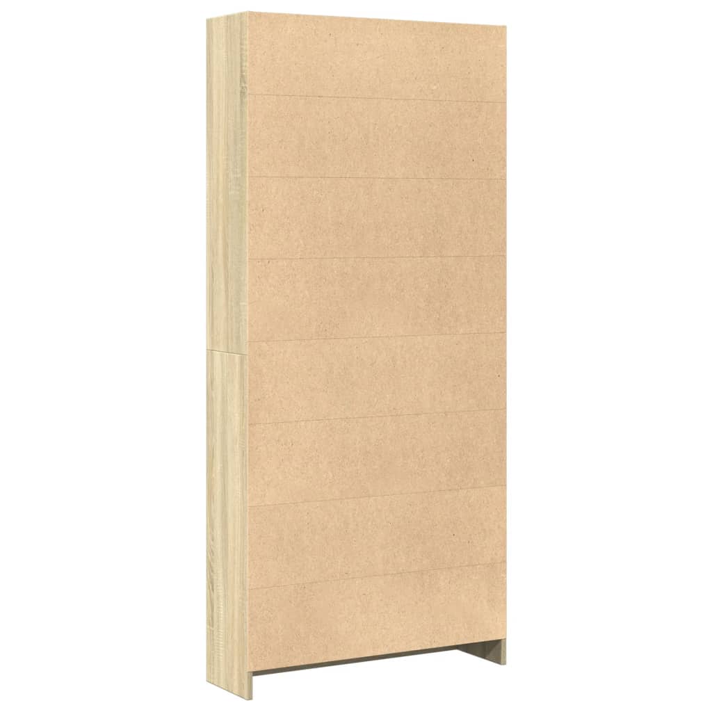 Boekenkast Sonoma Eiken 80x24x176 cm Bewerkt Hout is nu te koop bij PeponiXL, paradijselijk wonen!