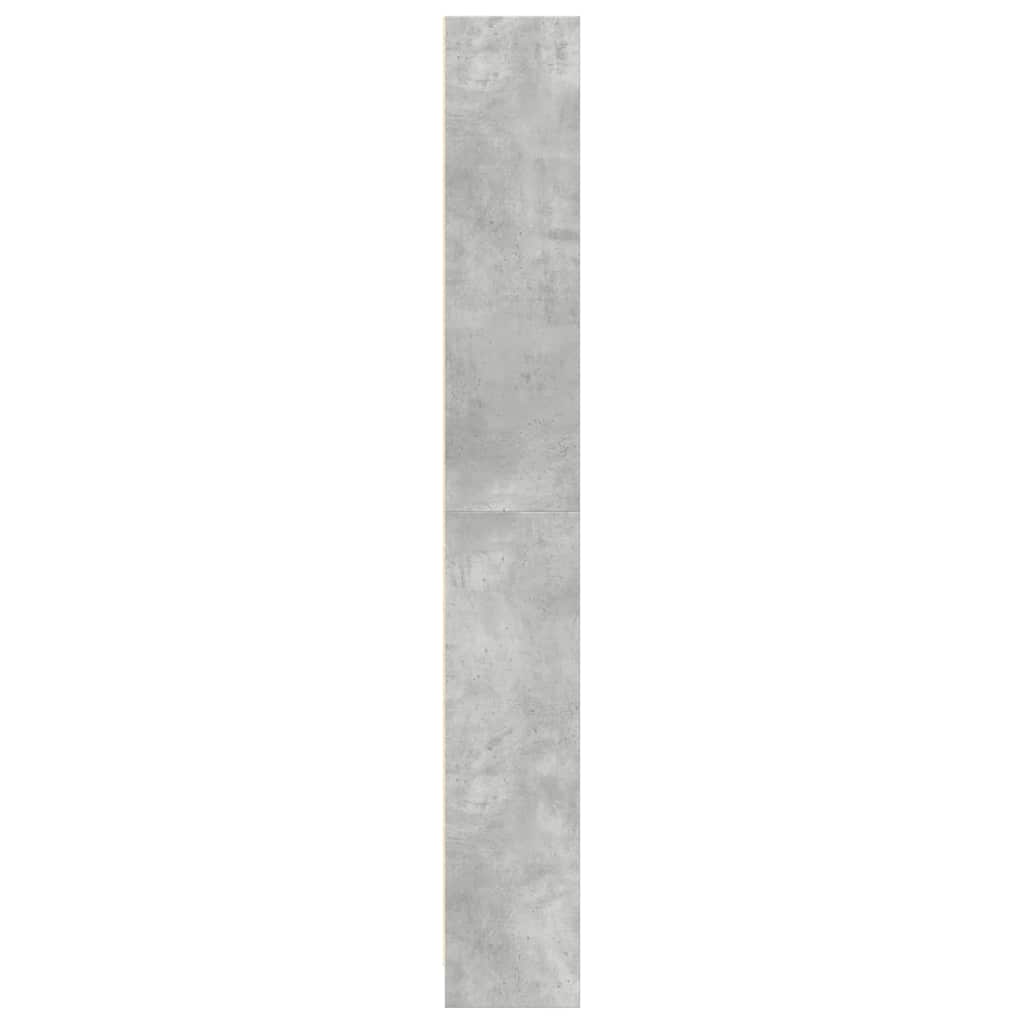 Boekenkast 80x24x176 cm bewerkt hout betongrijs is nu te koop bij PeponiXL, paradijselijk wonen!