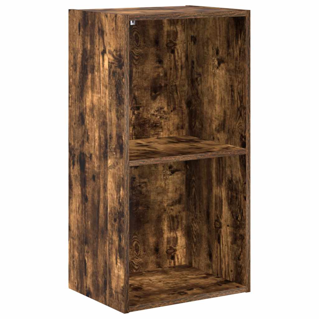 Boekenkast 40x30x77 cm bewerkt hout gerookt eikenkleurig is nu te koop bij PeponiXL, paradijselijk wonen!