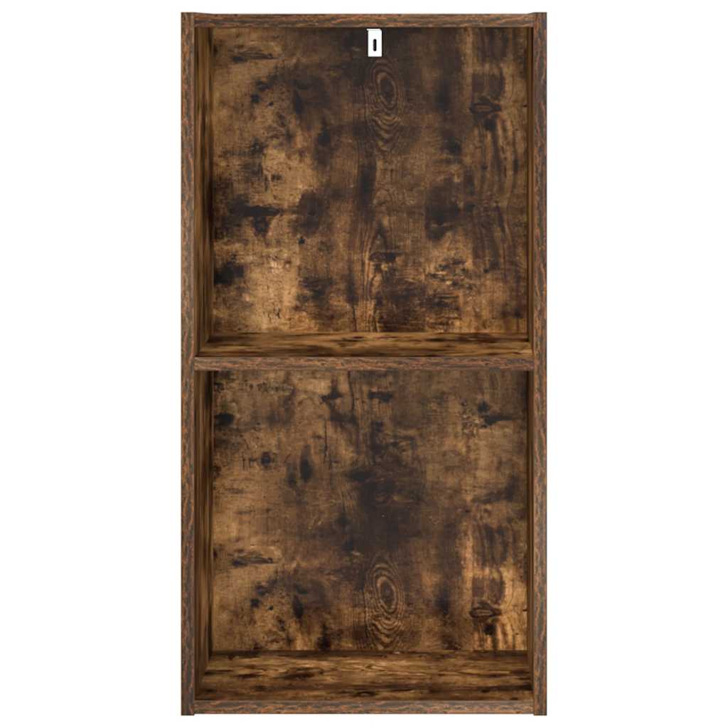 Boekenkast 40x30x77 cm bewerkt hout gerookt eikenkleurig is nu te koop bij PeponiXL, paradijselijk wonen!