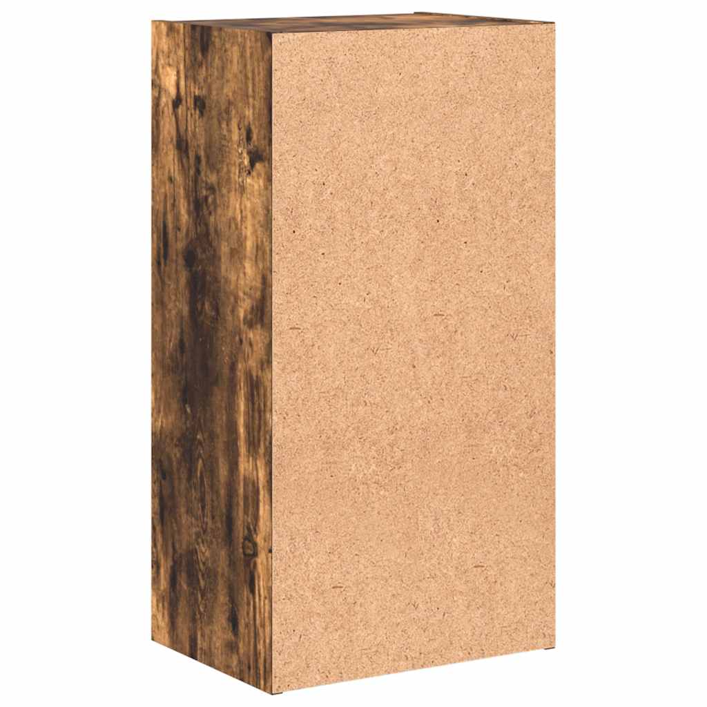 Boekenkast 40x30x77 cm bewerkt hout gerookt eikenkleurig is nu te koop bij PeponiXL, paradijselijk wonen!