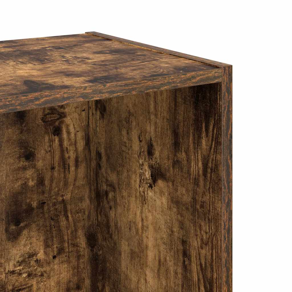Boekenkast 40x30x77 cm bewerkt hout gerookt eikenkleurig is nu te koop bij PeponiXL, paradijselijk wonen!