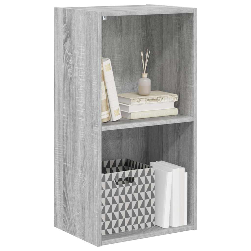 Boekenkast 40x30x77 cm bewerkt hout grijs sonoma eikenkleurig is nu te koop bij PeponiXL, paradijselijk wonen!