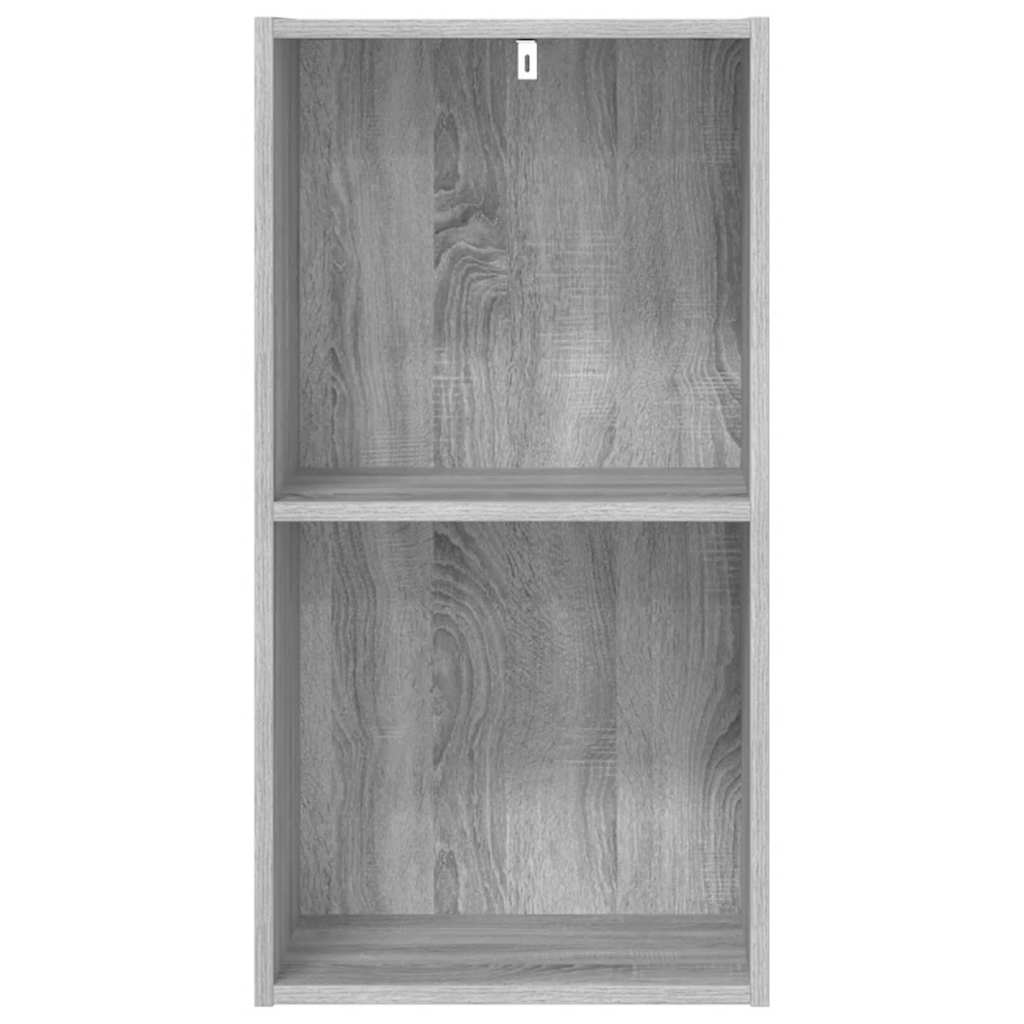 Boekenkast 40x30x77 cm bewerkt hout grijs sonoma eikenkleurig is nu te koop bij PeponiXL, paradijselijk wonen!