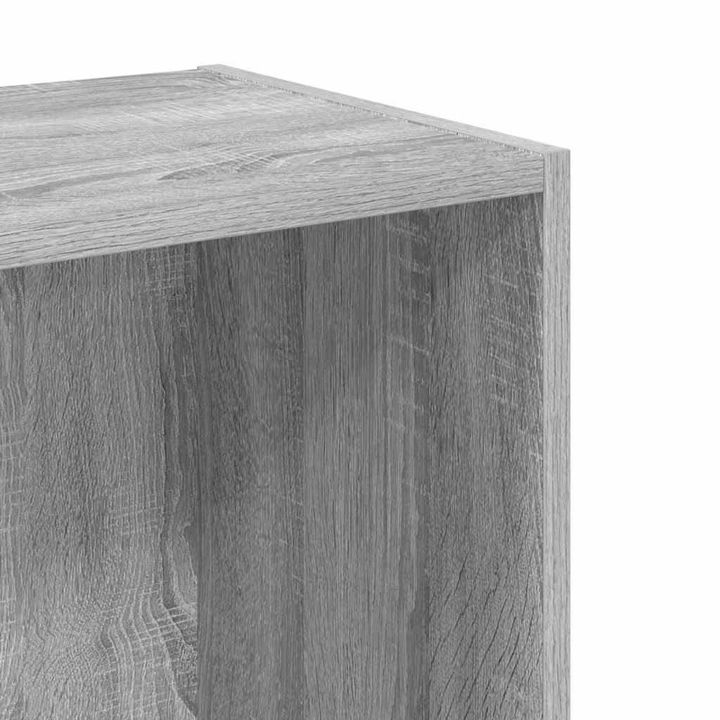 Boekenkast 40x30x77 cm bewerkt hout grijs sonoma eikenkleurig is nu te koop bij PeponiXL, paradijselijk wonen!