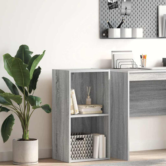 Boekenkast 40x30x77 cm bewerkt hout grijs sonoma eikenkleurig is nu te koop bij PeponiXL, paradijselijk wonen!