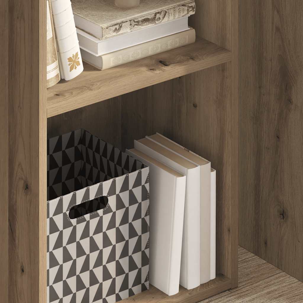 Boekenkast 40x30x77 cm bewerkt hout artisanaal eikenkleurig is nu te koop bij PeponiXL, paradijselijk wonen!