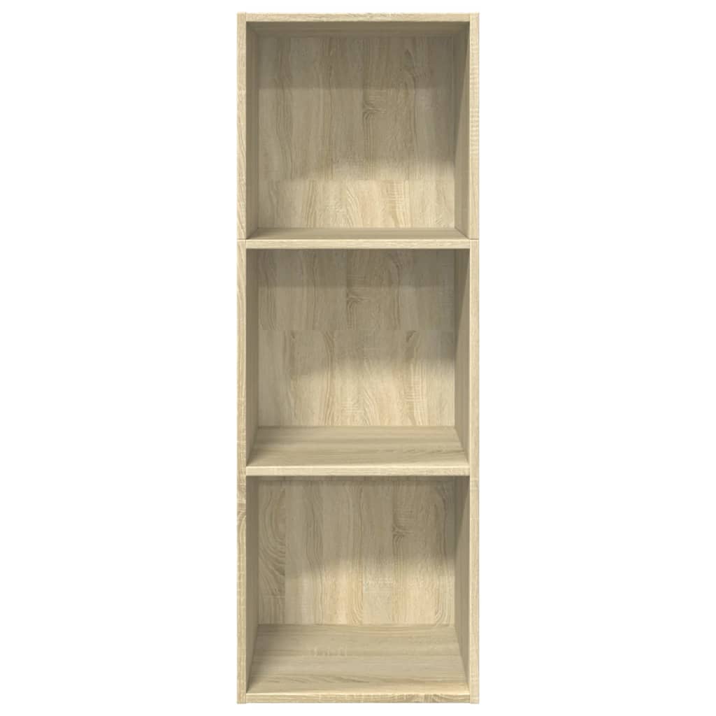Boekenkast 40x30x114 cm bewerkt hout sonoma eikenkleurig