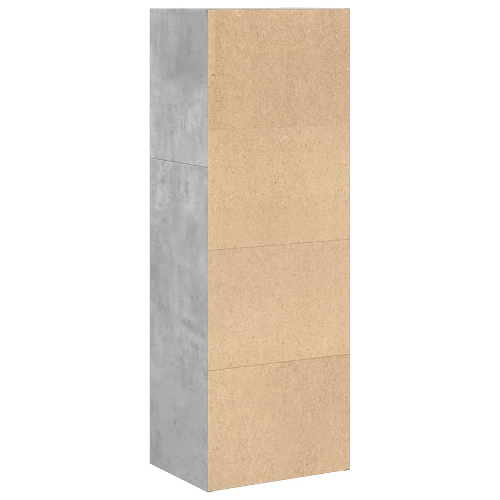 Boekenkast 40x30x114 cm bewerkt hout betongrijs is nu te koop bij PeponiXL, paradijselijk wonen!