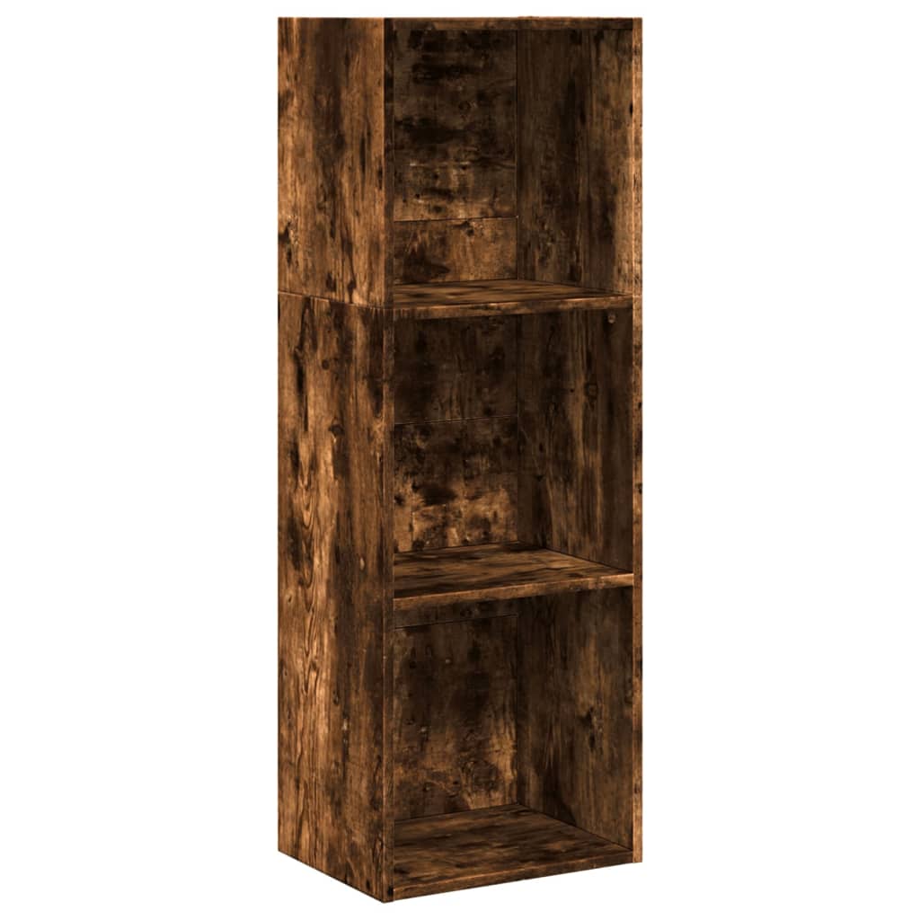 Boekenkast 40x30x114 cm bewerkt hout gerookt eikenkleurig is nu te koop bij PeponiXL, paradijselijk wonen!