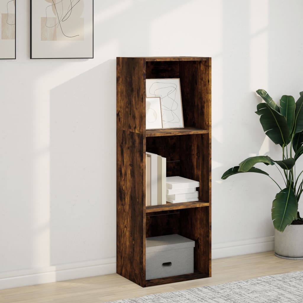 Boekenkast 40x30x114 cm bewerkt hout gerookt eikenkleurig is nu te koop bij PeponiXL, paradijselijk wonen!