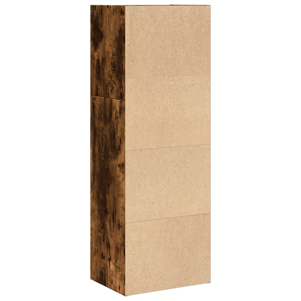 Boekenkast 40x30x114 cm bewerkt hout gerookt eikenkleurig is nu te koop bij PeponiXL, paradijselijk wonen!