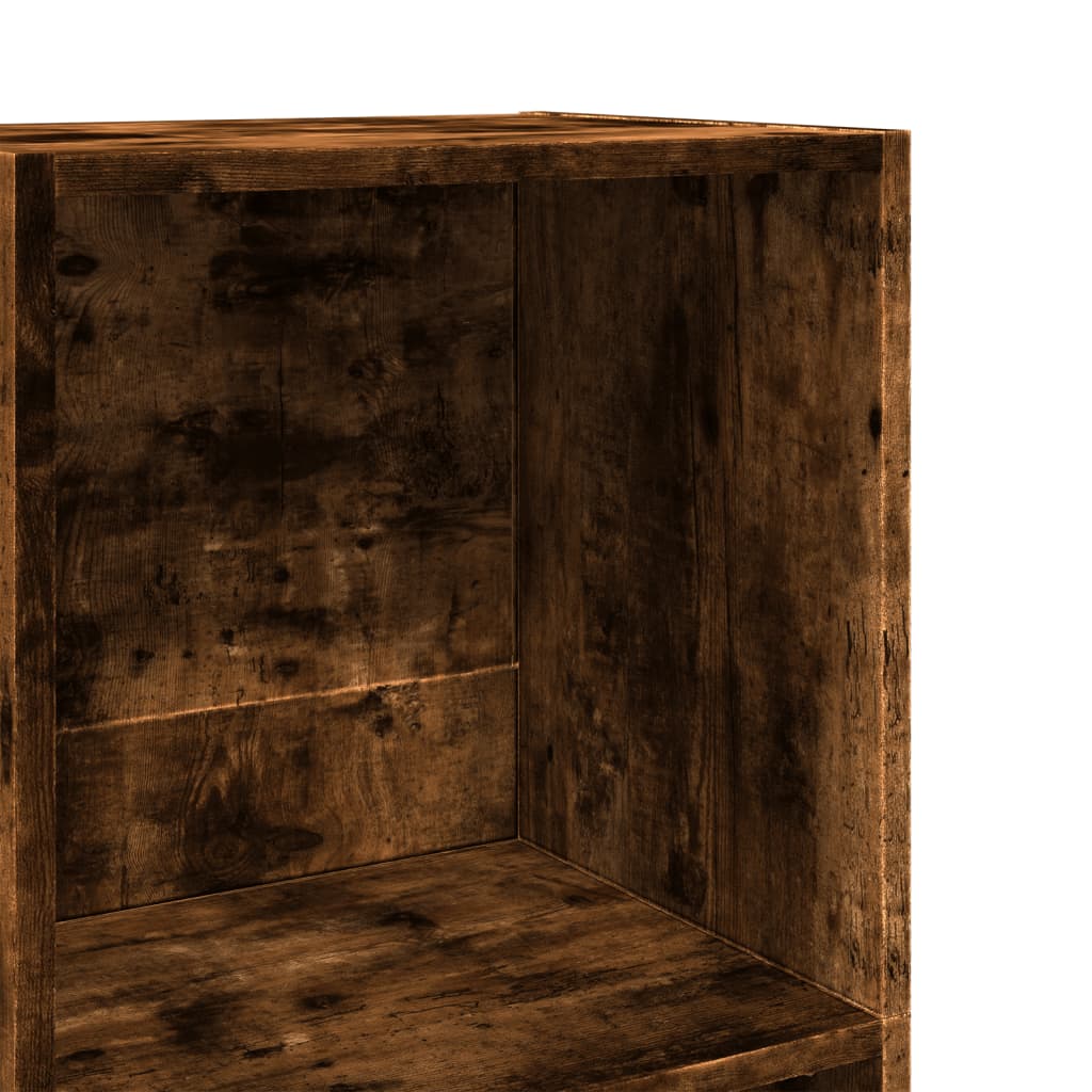 Boekenkast 40x30x114 cm bewerkt hout gerookt eikenkleurig is nu te koop bij PeponiXL, paradijselijk wonen!