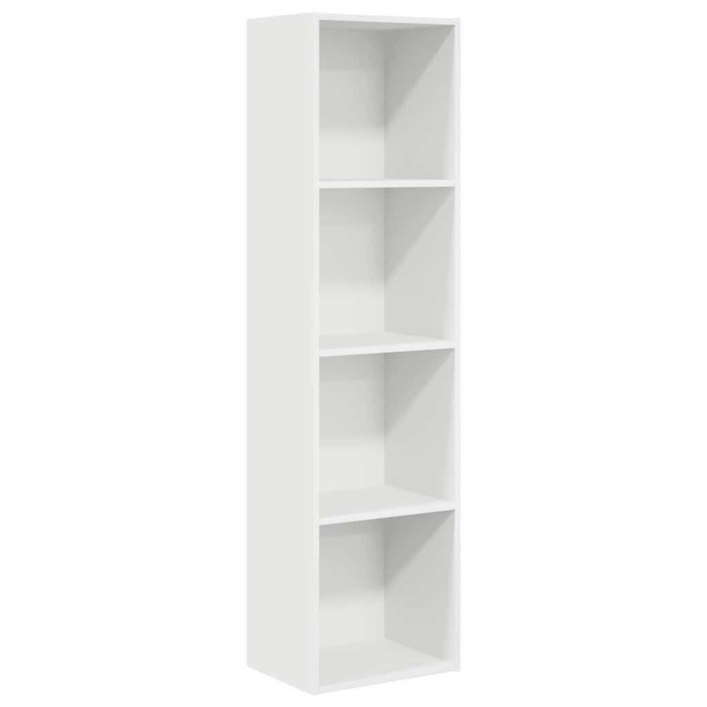 Boekenkast 40x30x152 cm bewerkt hout wit is nu te koop bij PeponiXL, paradijselijk wonen!