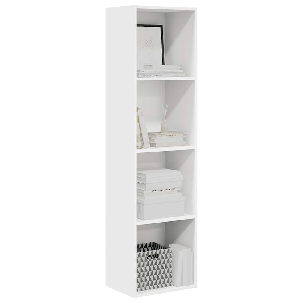 Boekenkast 40x30x152 cm bewerkt hout wit is nu te koop bij PeponiXL, paradijselijk wonen!