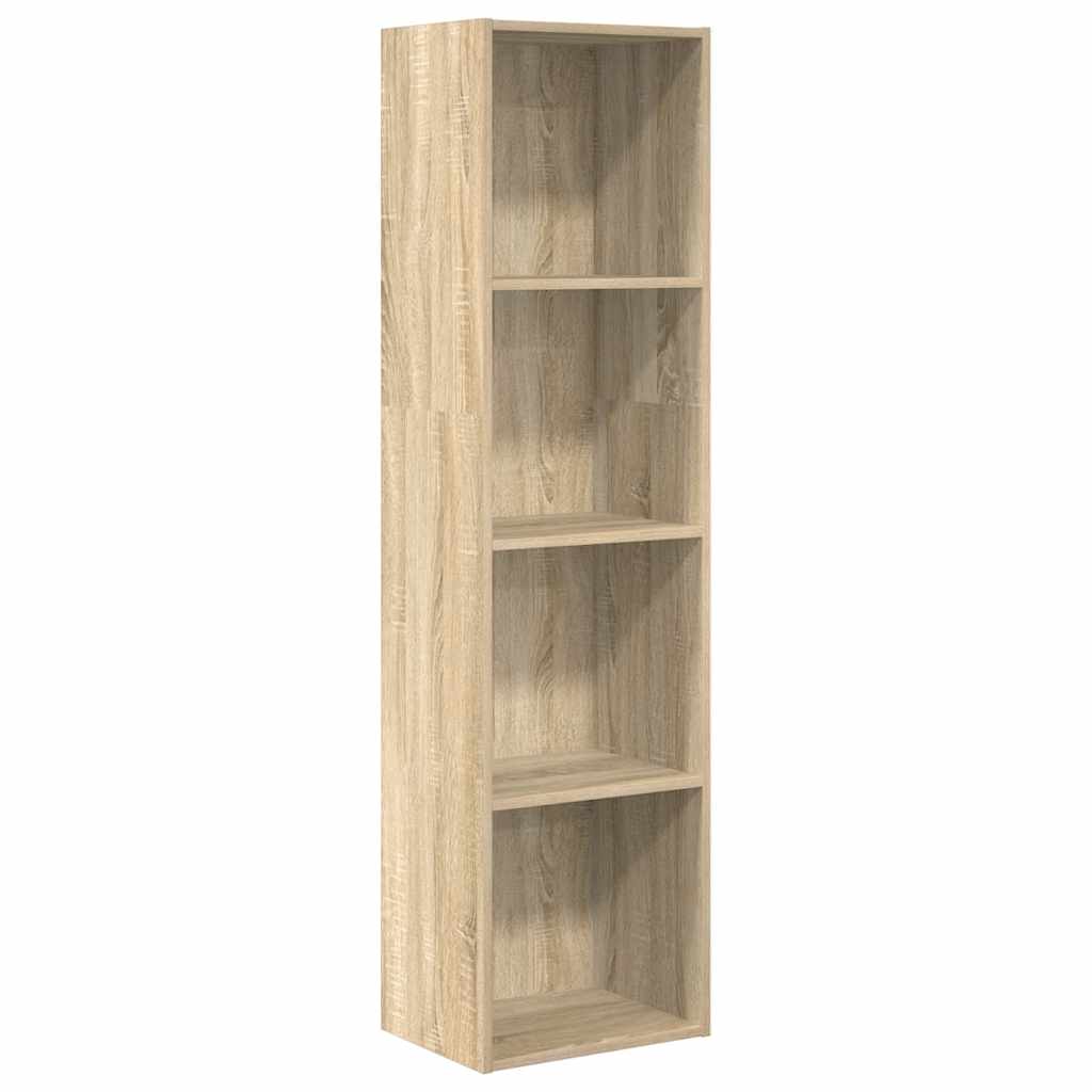 Boekenkast 40x30x152 cm bewerkt hout sonoma eikenkleurig is nu te koop bij PeponiXL, paradijselijk wonen!
