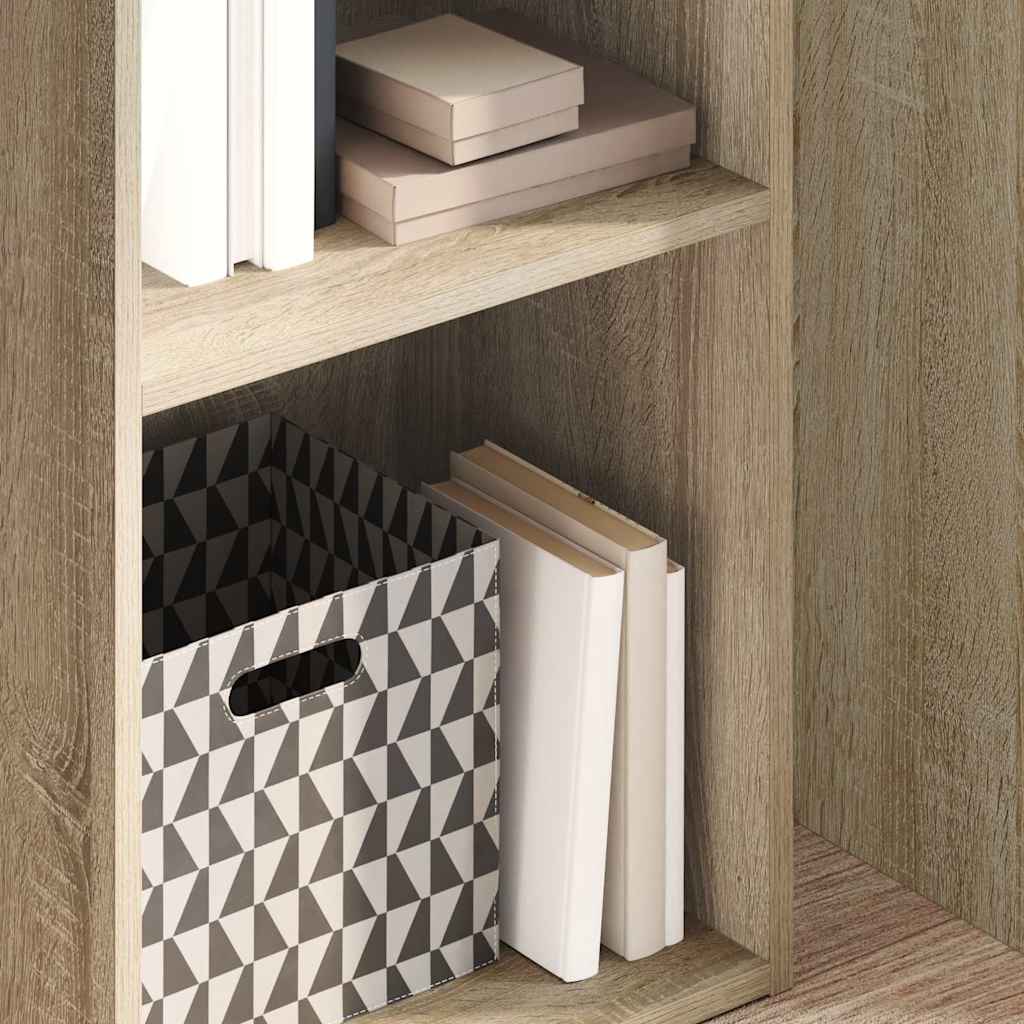 Boekenkast 40x30x152 cm bewerkt hout sonoma eikenkleurig is nu te koop bij PeponiXL, paradijselijk wonen!