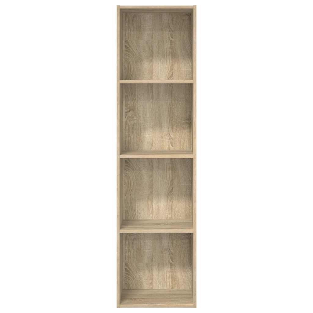 Boekenkast 40x30x152 cm bewerkt hout sonoma eikenkleurig is nu te koop bij PeponiXL, paradijselijk wonen!