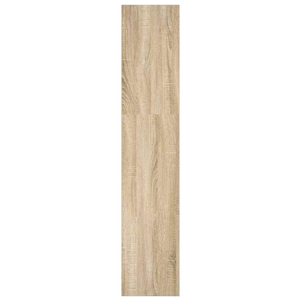 Boekenkast 40x30x152 cm bewerkt hout sonoma eikenkleurig is nu te koop bij PeponiXL, paradijselijk wonen!