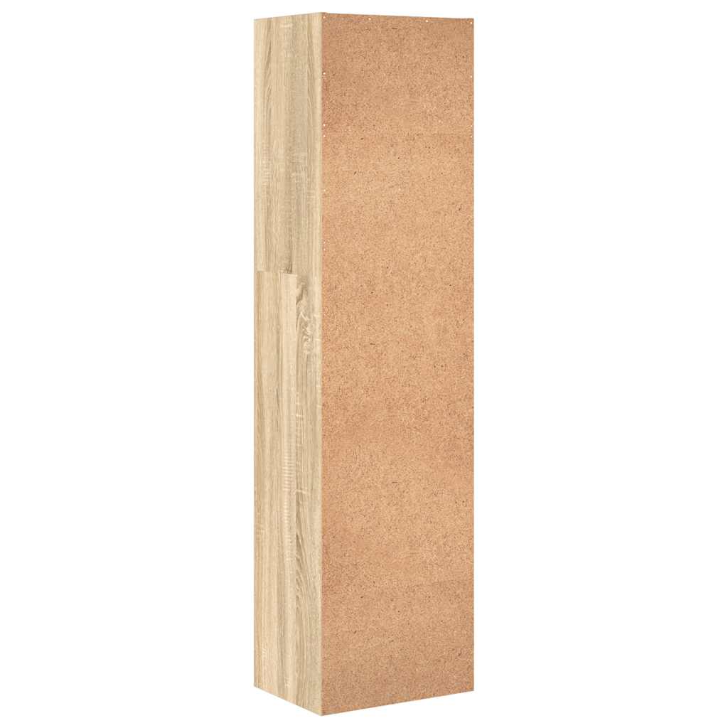 Boekenkast 40x30x152 cm bewerkt hout sonoma eikenkleurig is nu te koop bij PeponiXL, paradijselijk wonen!