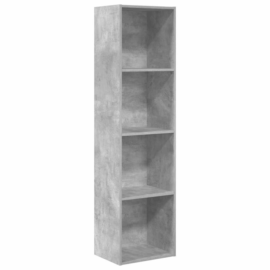 Boekenkast 40x30x152 cm bewerkt hout betongrijs is nu te koop bij PeponiXL, paradijselijk wonen!