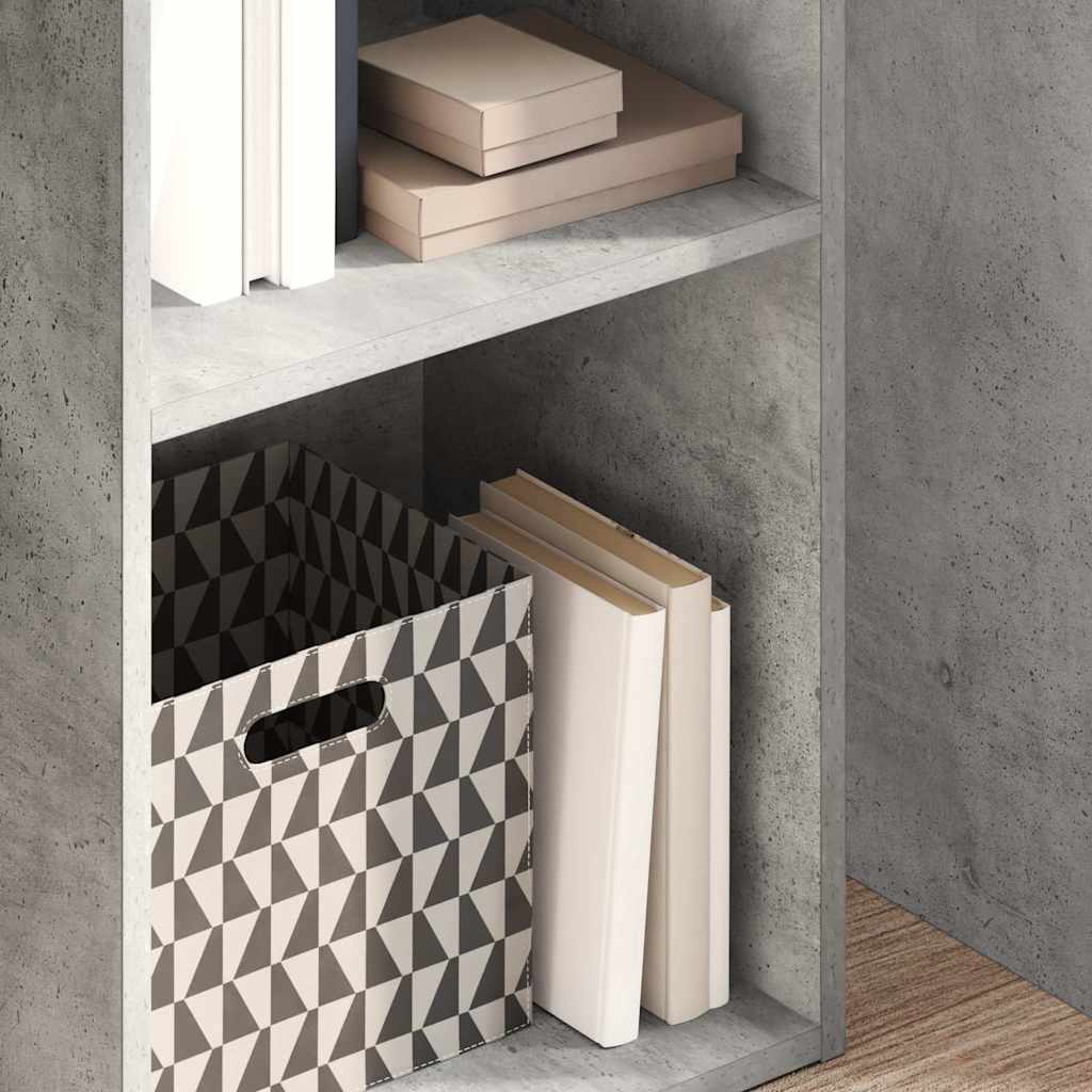 Boekenkast 40x30x152 cm bewerkt hout betongrijs is nu te koop bij PeponiXL, paradijselijk wonen!