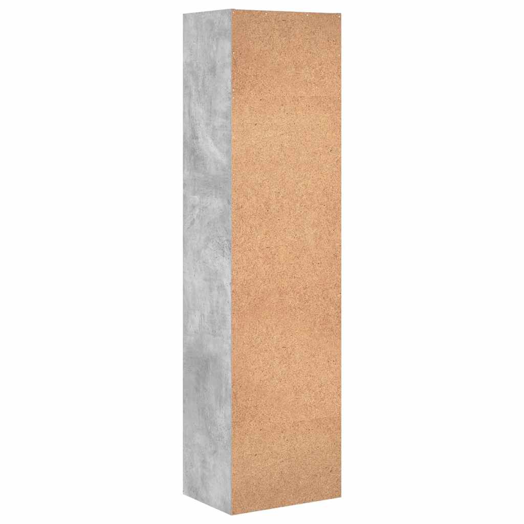 Boekenkast 40x30x152 cm bewerkt hout betongrijs is nu te koop bij PeponiXL, paradijselijk wonen!