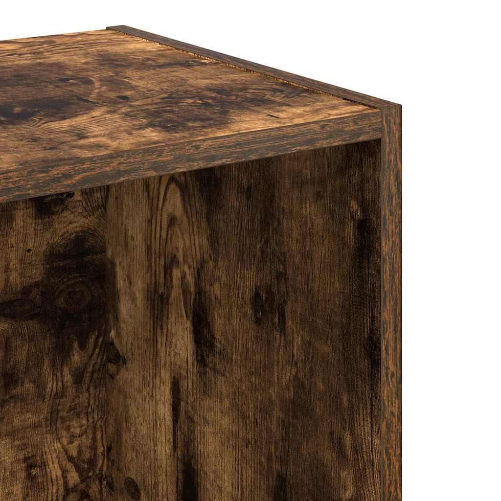Boekenkast 40x30x152 cm bewerkt hout gerookt eikenkleurig is nu te koop bij PeponiXL, paradijselijk wonen!
