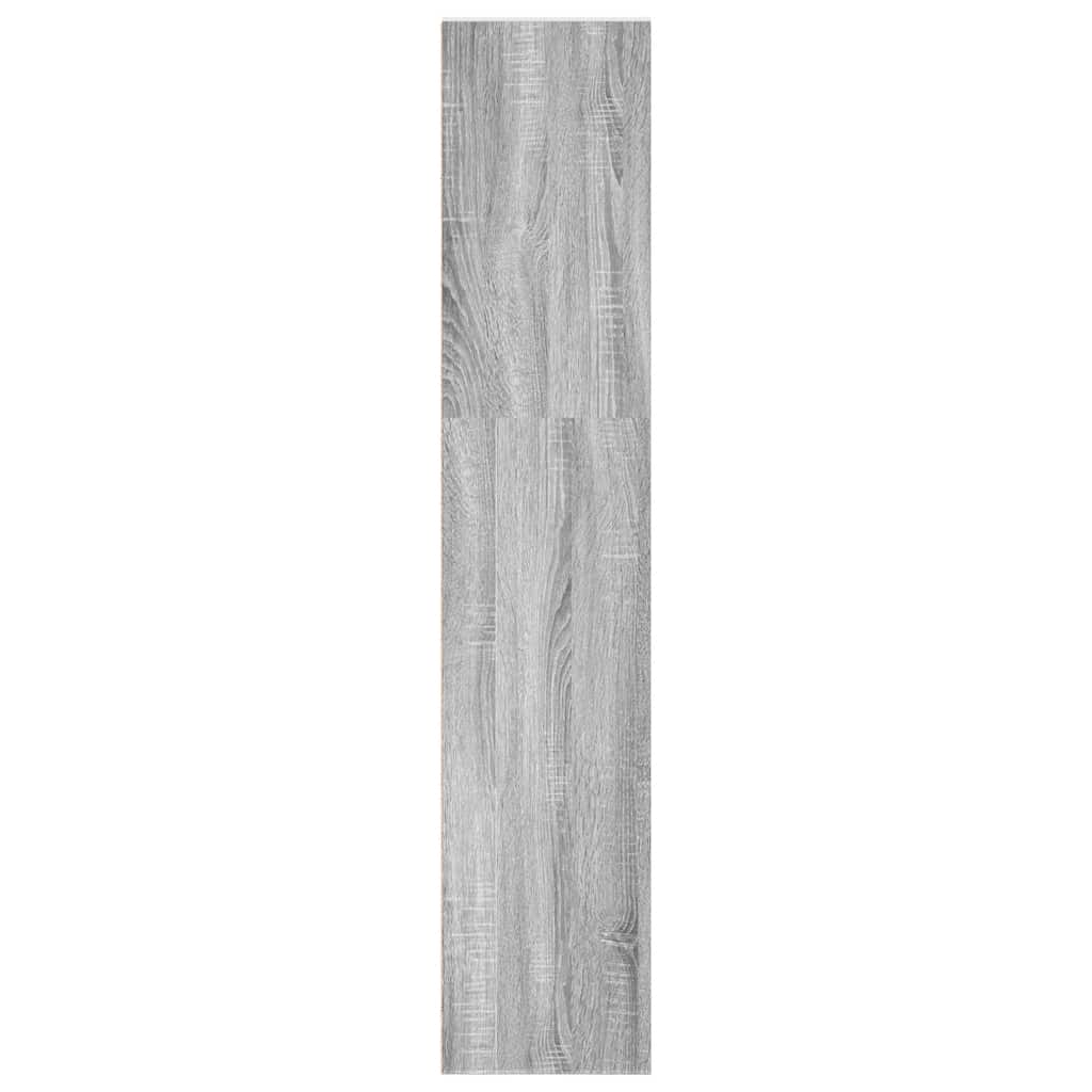 Boekenkast 40x30x152 cm bewerkt hout grijs sonoma eikenkleurig is nu te koop bij PeponiXL, paradijselijk wonen!