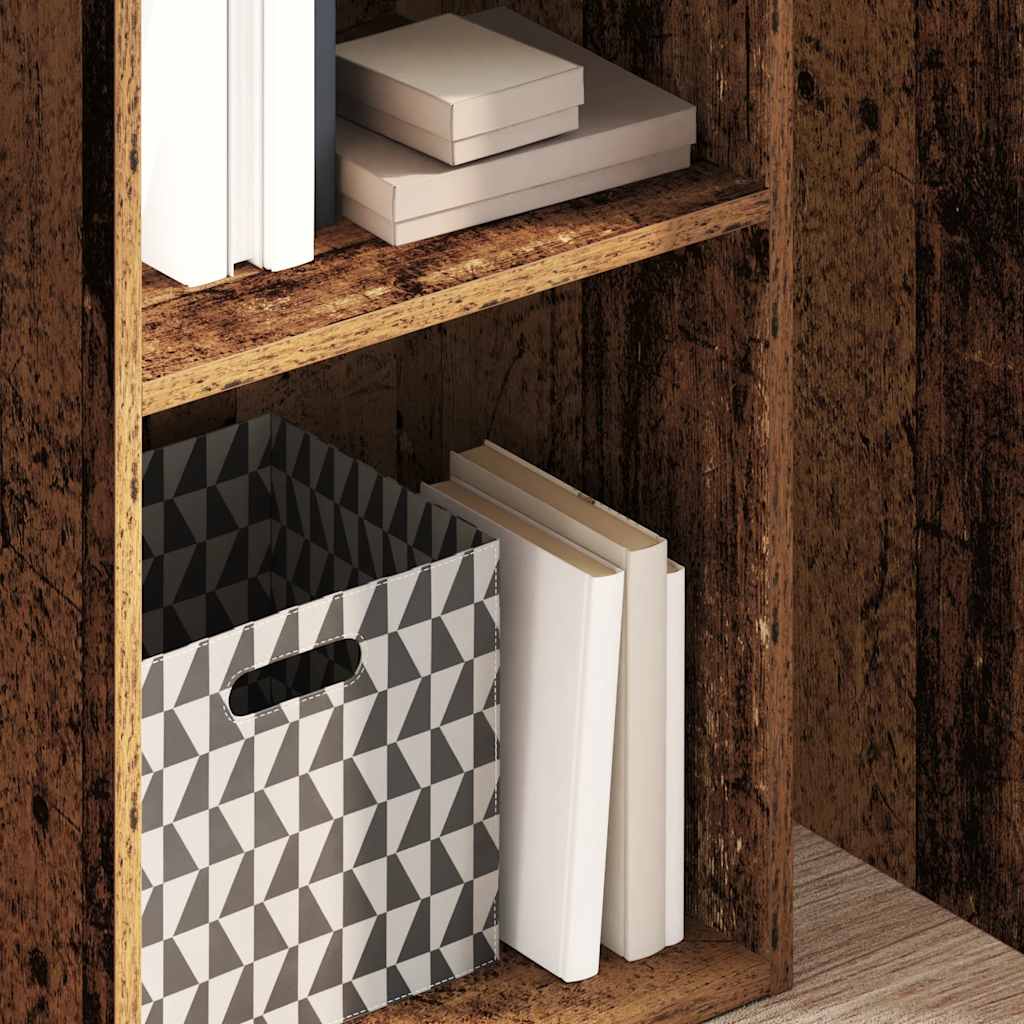 Boekenkast 40x30x152 cm bewerkt hout oud houtkleurig is nu te koop bij PeponiXL, paradijselijk wonen!