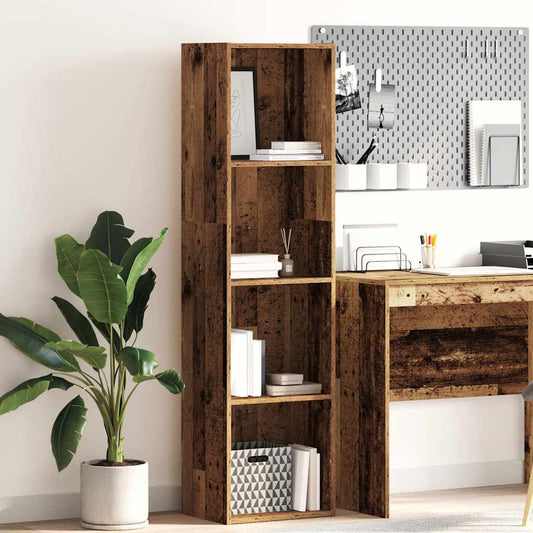 Boekenkast 40x30x152 cm bewerkt hout oud houtkleurig is nu te koop bij PeponiXL, paradijselijk wonen!