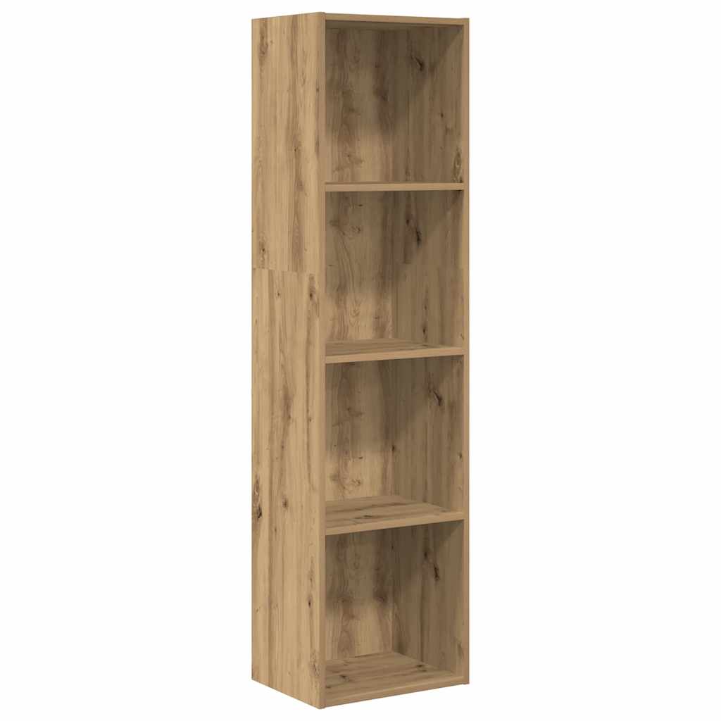 Boekenkast 40x30x152 cm bewerkt hout artisanaal eikenkleurig is nu te koop bij PeponiXL, paradijselijk wonen!