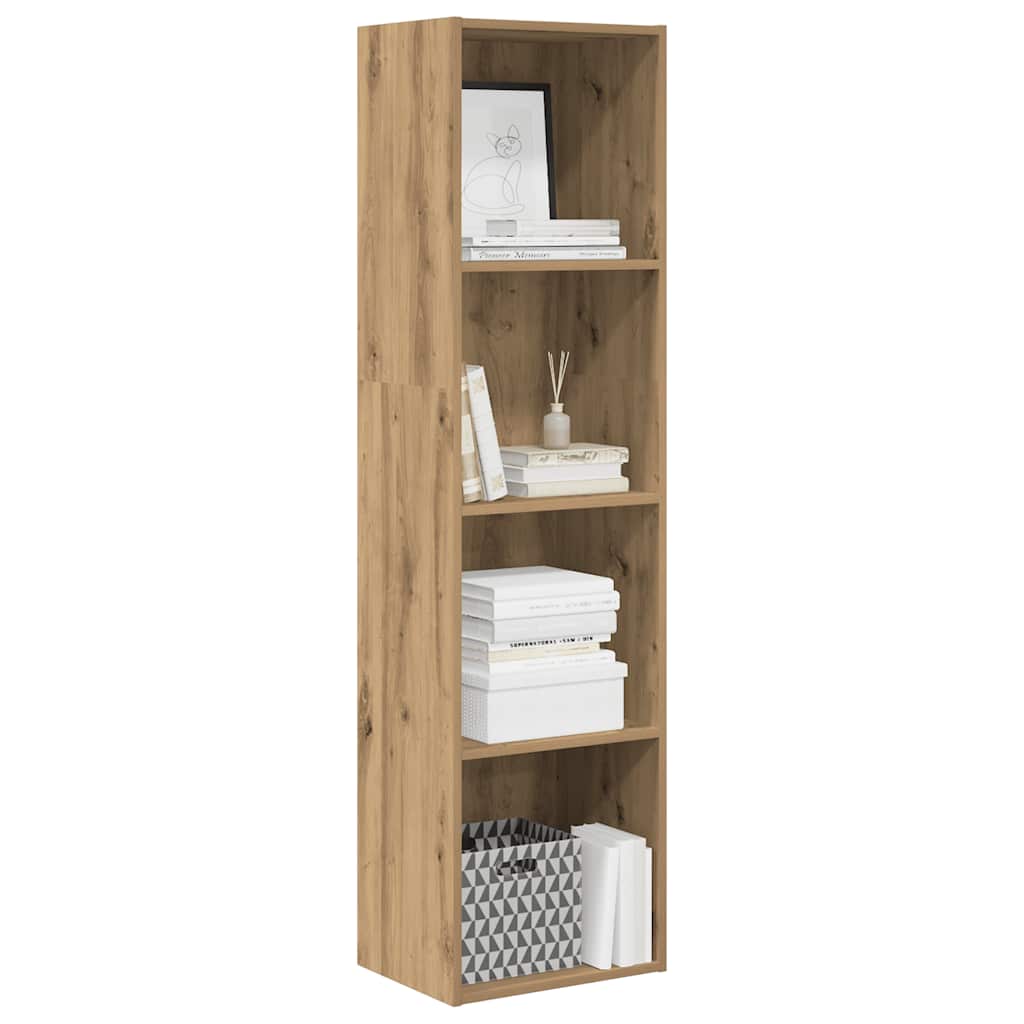 Boekenkast 40x30x152 cm bewerkt hout artisanaal eikenkleurig is nu te koop bij PeponiXL, paradijselijk wonen!