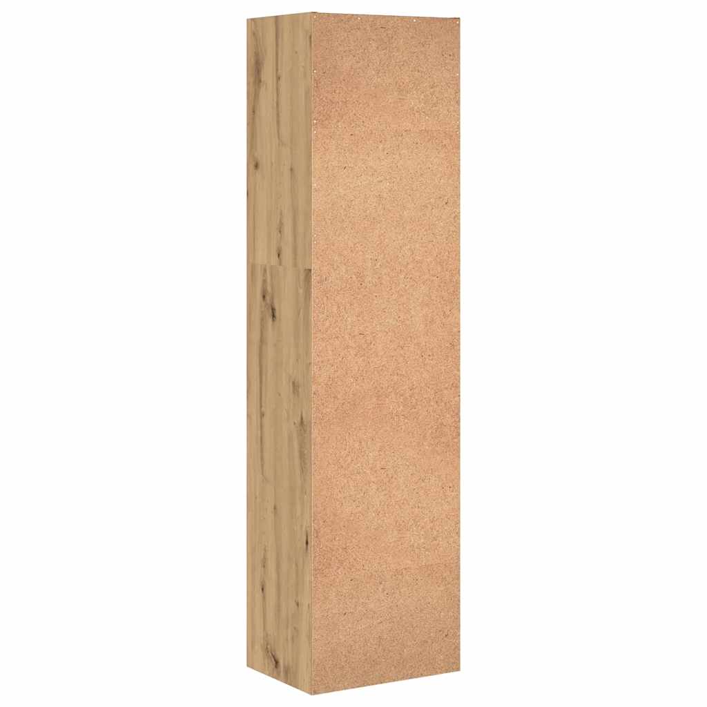 Boekenkast 40x30x152 cm bewerkt hout artisanaal eikenkleurig is nu te koop bij PeponiXL, paradijselijk wonen!